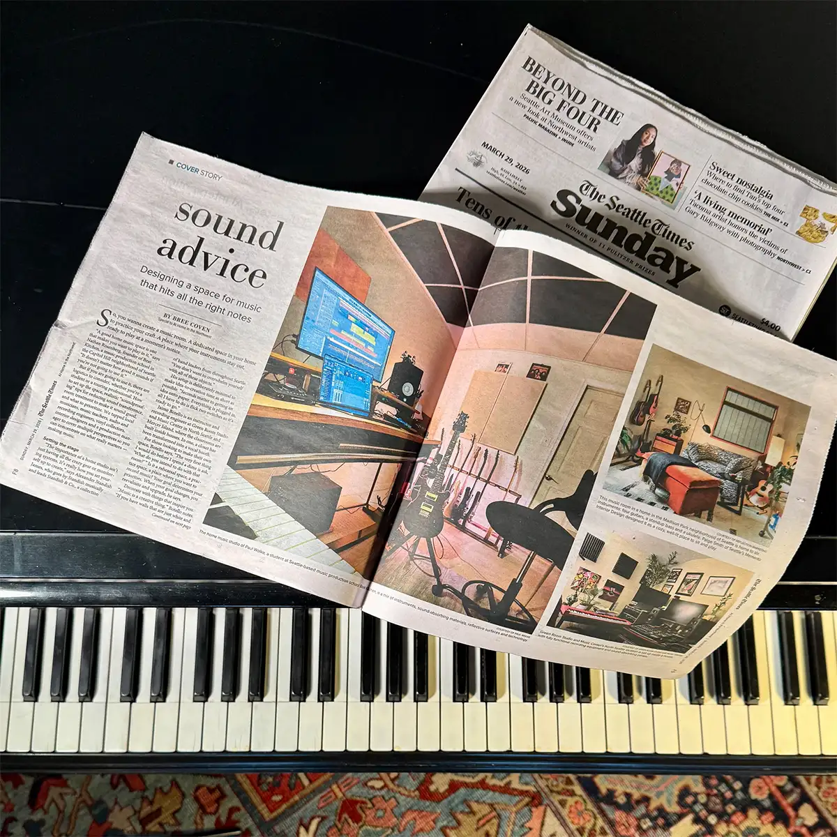 Seattle Times Feature: Making room for music in your home